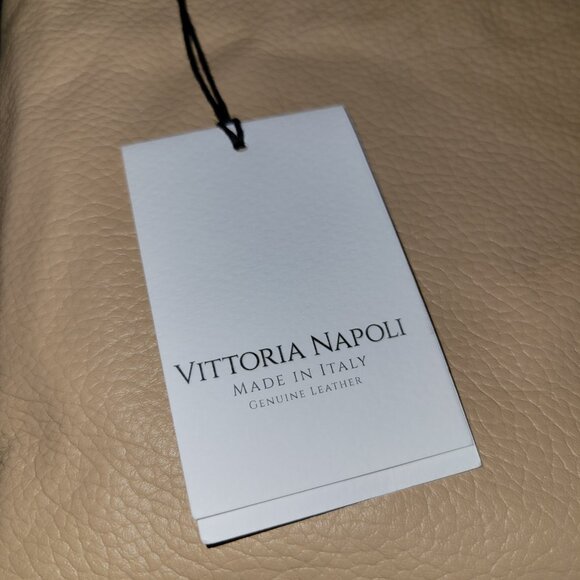 Vittoria Napoli Agatha, Champagne Leather Bag - Picture 4 of 9
